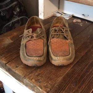 Custom tooled leather twisted x